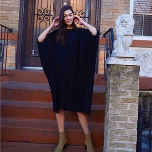 Mimu Maxi Square Dress OS Silky Black